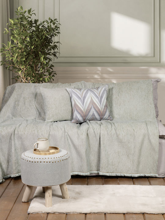 Nima Abrigo Ριχτάρι Διθέσιου Καναπέ Chenille 180x240εκ. Mint 35993