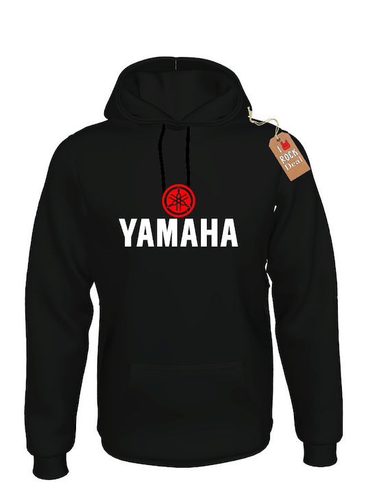 Rock Deal Yamaha Φούτερ με Κουκούλα Μαύρο