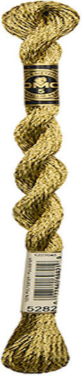 Dmc Cotton Perle Metallic Art315 No5 25mtr 1pc Col Gold 5282