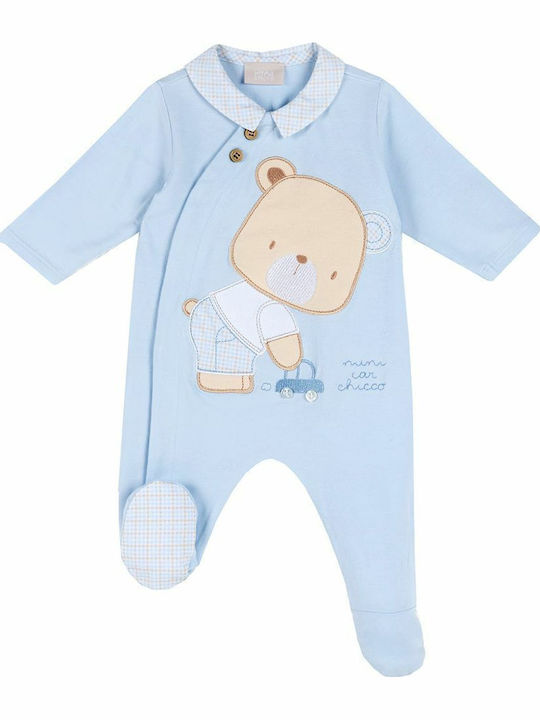 Chicco Baby Bodysuit Long-Sleeved Light Blue