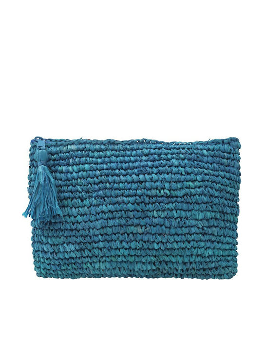 Aquablue Straw Women's Bag Handbag Blue