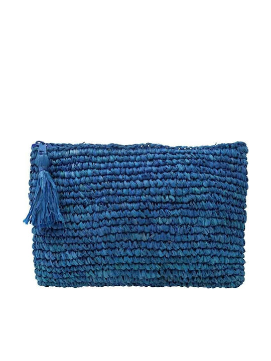 Aquablue Straw Women's Bag Handbag Navy Blue