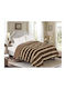 Linea Home Κουβερτοπάπλωμα Υπέρδιπλο 220x240εκ. Καφέ
