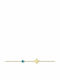 Ekan Kids Bracelet from Gold 14K with Σταυρό & Evil Eye