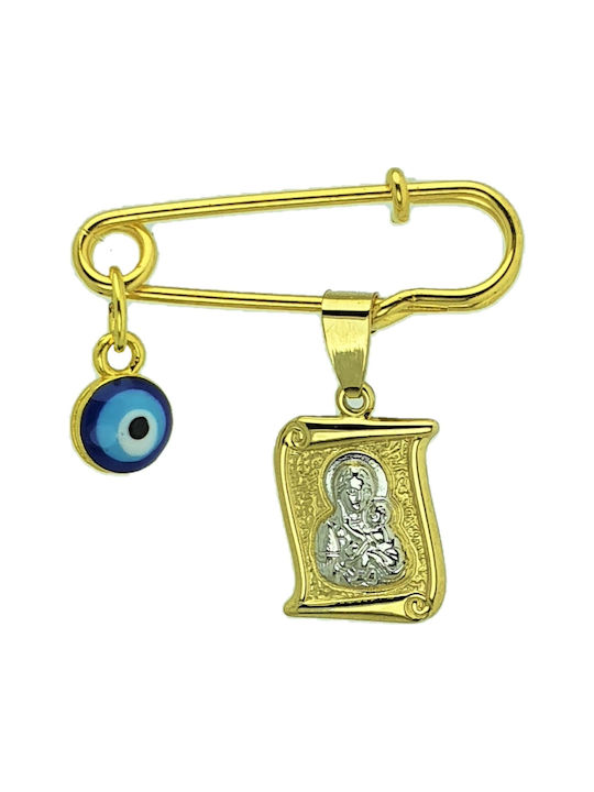 Papadopoulos Gold Kinder Sicherheitsnadel aus Gold 14K