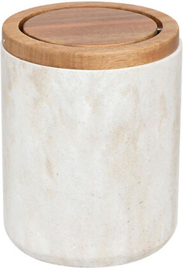 Atmosphera Ceramic Bathroom Basket 1.5lt White