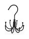 Single Wall-Mounted Bathroom Ring Black