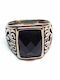 Amalfi Accessories Ring with Stones made of Steel