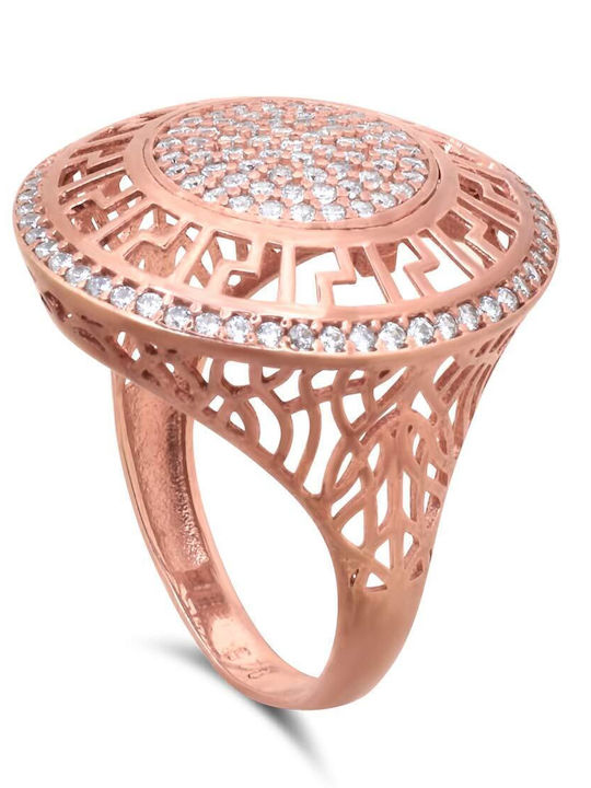 Goldjewels Дамски Пръстен с Камъни от Сребърен Позлатен