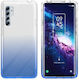 Umschlag Rückseite Silikon Blau (TCL 20 Pro 5G)