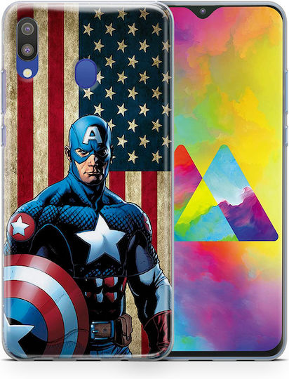 Калъф Samsung Galaxy M20 Гъвкав TPU Captain America