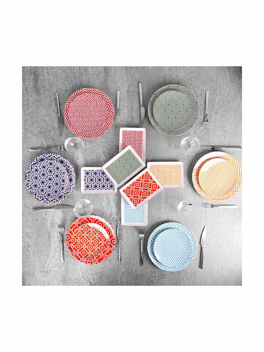 Hermia Multicolour Porcelain Dinnerware Set 18pcs