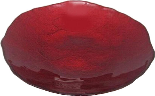Espiel Moon Salatschüssel Glas Rot 43x43cm 1Stück