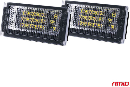 AMiO License Plate Lights Led for Mini Cooper