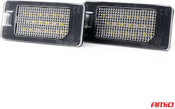 AMiO Φώτα Πινακίδας Led για Audi A4 / A5 / S5 / Q5 / TT / A1 / A7 / RS5 / A6 Kia Roadster Mini Roadster