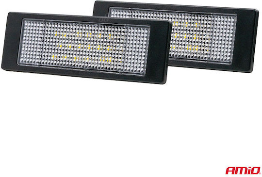 AMiO Светлини за регистрационната табела LED за BMW E87 / M6 Citroen DS Fiat Multipla / Marea Mini Коопер / Клубман / Сънародник / Пейсмън за lancia Гама 1бр
