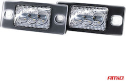 AMiO Φώτα Πινακίδας Led για Skoda Fabia / Yeti Volkswagen Touareg / Tiguan / Passat / Bora Porsche Cayenne