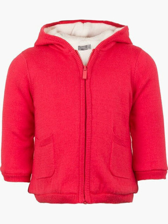 Kids Cardigan with Hood Strawberry