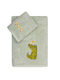 Kentia Set of baby towels 2pcs Cocordilo Green Weight 450gr/m²
