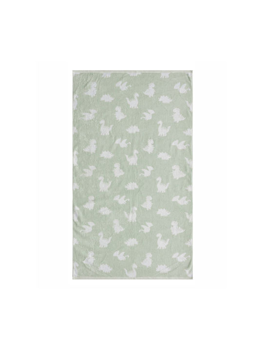 Kentia Baby Body Towel Saurus Green Weight 450gr/m²
