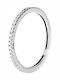 Damen Ring Vollring aus Weißgold 14K