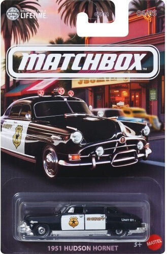 Mattel Matchbox Mbx Hudson Hornet Car Scale 1:64 For 3+ Years