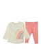 Set Winter 2pcs white-pink