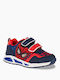 Kids Sneakers with Lights Navy Blue