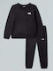 Kids Tracksuits Fleece Set Black