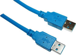 VCOM USB 3.0 USB-A-Stecker Blau 1,8 m