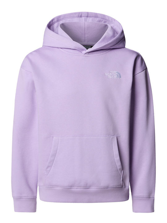 Kids Sweatshirt with Hood Purple Teen Essential Over Hoodie
