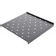Spacer Fix Raft Rack 1u 19" Rack 650mm Adâncime 1000mm Dulap Capacitate Mare De Încărcare Vopsea Antistatică Oțel 1.2mm Negru "spsf-1u650h-bk-03"