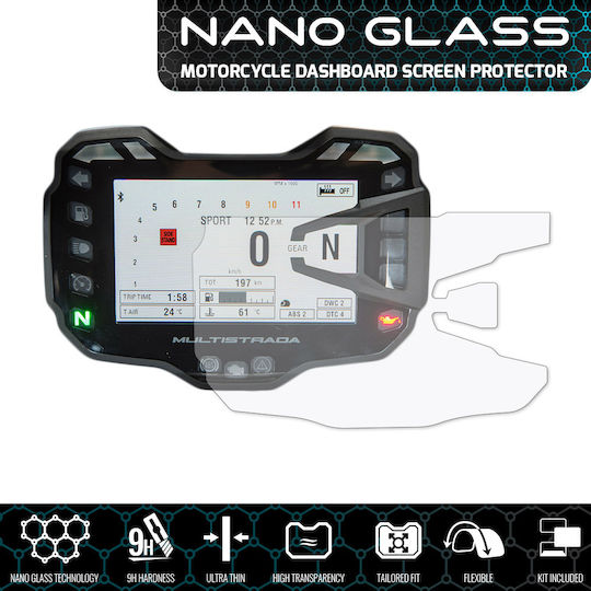 Speedo Angels Motorrad-Instrumentenschutz Ducati Multistrada Transparent