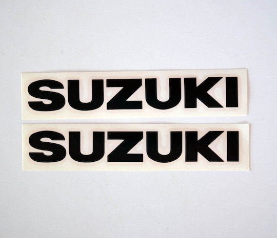 Αυτοκόλλητα Qtr Suzuki Μαύρα 16 X 2,5 Εκ 2 Τεμ