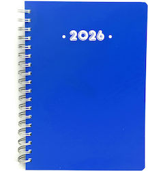 Υδρόγειος Ημερήσιο Planner 2026 Μπλε Σπιράλ 17x...