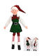 Due esse Christmas Elf Red-Green 40cm 2 Designs