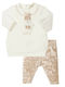 Kinder-Set mit Leggings Winter 2Stück Weiß