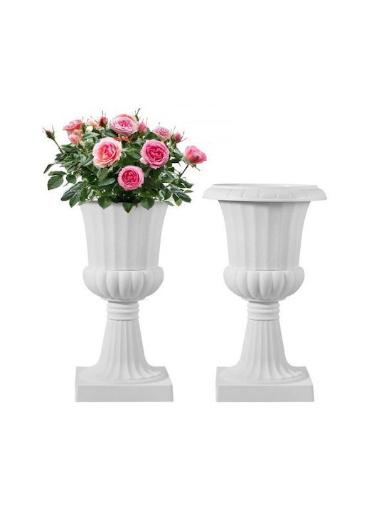 Vevor Planter Box Plastic White 25x42x42cm.