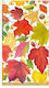 Χαρτοπετσέτες Guest Swirling Leaves White 10.8x19.8cm Caspari 15 Tεμάχια