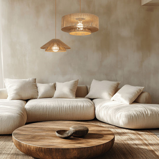 Zambelis Lights Hängelampe Weiß mit Fassung E27 40x40x18cm.