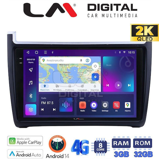 LM Digital Car Audio System for Volkswagen Polo / Caddy 2014>2017 (Bluetooth/USB/WiFi/GPS/Apple-Carplay/Android-Auto)