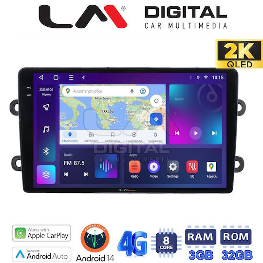 LM Digital Car Audio System for Renault Logan Dacia Duster / Logan 2013 > 2018 (Bluetooth/USB/WiFi/GPS/Apple-Carplay/Android-Auto)