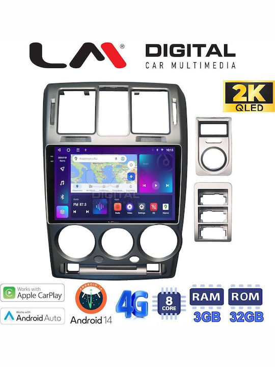 LM Digital Auto-Audiosystem für Hyundai Getz 2002 > 2013 (Bluetooth/USB/WiFi/GPS/Apple-Carplay/Android-Auto)