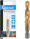 Geko Drill HSS Titanium with Hexagonal Shank for Metal