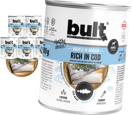 Bult Wet Food Dogs in Cans with Fish 6x800gr