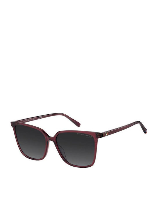 Tommy Hilfiger Ochelari de soare Burgundy cu Cadru & Gri Lentilă Tommy Hilfiger Ochelari de soare Burgundy cu Cadru & Gri Lentilă