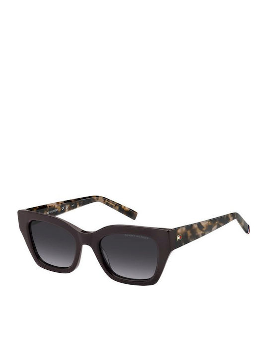 Tommy Hilfiger Ochelari de soare Burgundy cu Cadru & Gri Lentilă Tommy Hilfiger Ochelari de soare Burgundy cu Cadru & Gri Lentilă