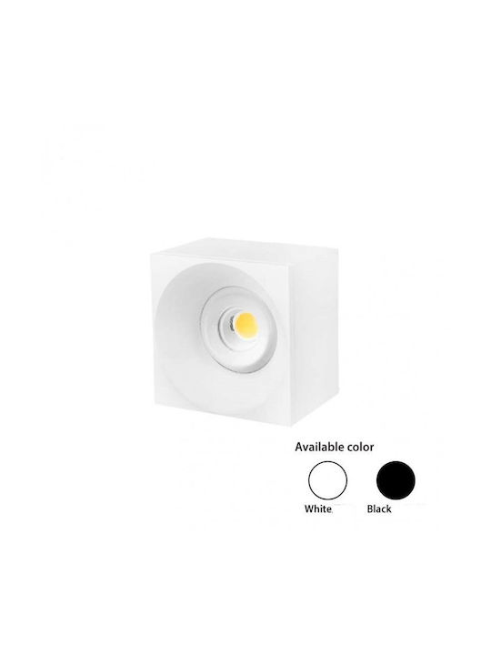 Power Led Spot Deckenleuchte für den Außenbereich mit integriertem LED in Schwarz Farbe 37366