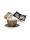 Kaffeetasse Untertasse G Klimt Baum Leben Keramik
