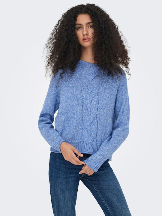 Jdy Women's Long Sleeve Sweater Blue